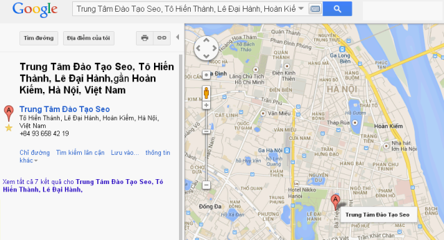 Google Place Map - 5 cách để tăng tốc SEO địa phương vào năm 2014